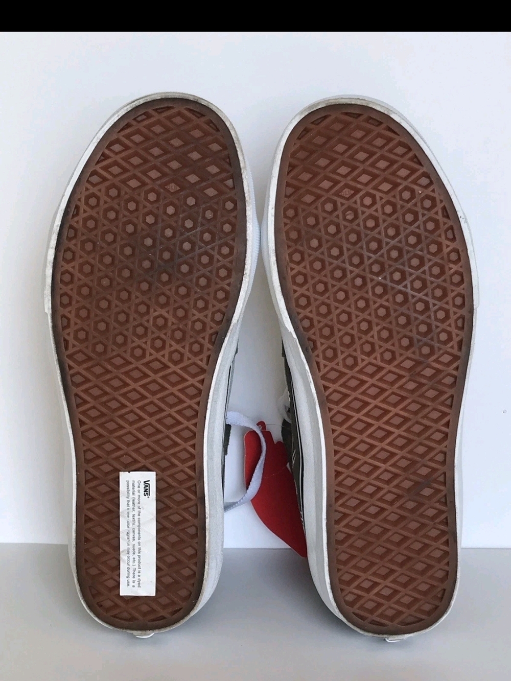Vans Peace Paisley Sk8-Hi Olive Green Suede & Canvas Old Skool Men's size 7.5 - Picture 14 of 15